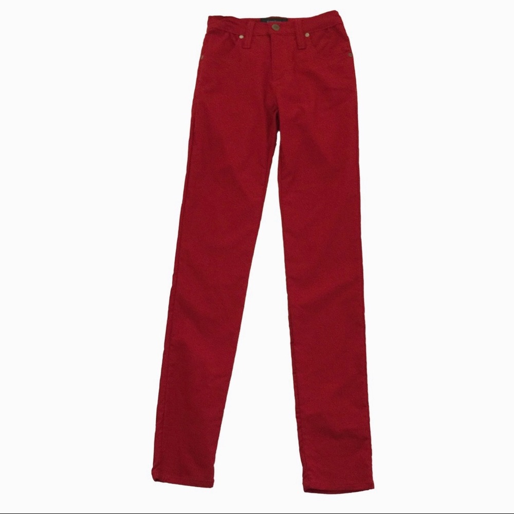 Karen Kane jean red nylon stretch twill